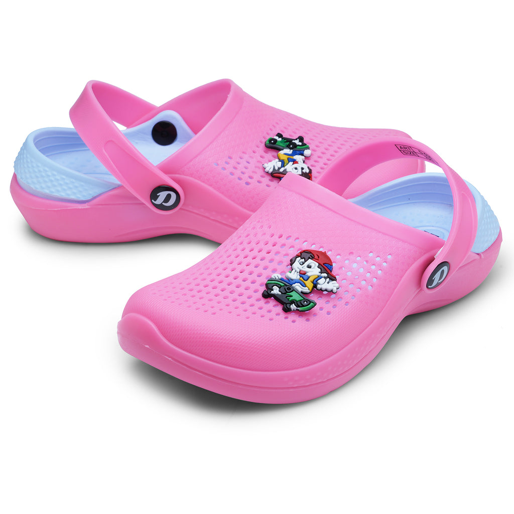 DOCTOR EXTRA SOFT D-536 Unisex-Child Kids Classic Rainy Monsoon Clogs/Sandals Soft Comfortable Indoor & Outdoor Slippers Stylish Non-Slip Sports Casual Cool Cartoon Cute House Mules Boys & Girls