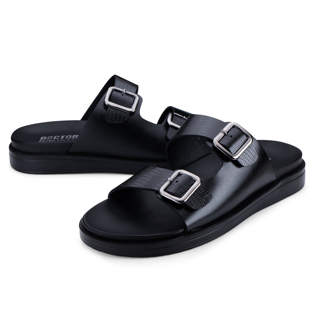 DOCTOR EXTRA SOFT Men's Flip Flops | Memory Foam, Lightweight, Cushioned | F-7
