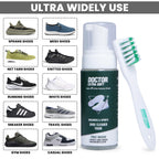 DOCTOR EXTRA SOFT Sports & Sneaker Care Kit | It Includes 150 ml Cleaner, Brush & MicroFiber Cloth| Shoe Foam Quickly Remove Dirt & Stains Shoes Like White/Canvas/Tennis/Trainers/Nubuck/Suede/Loafers D-922