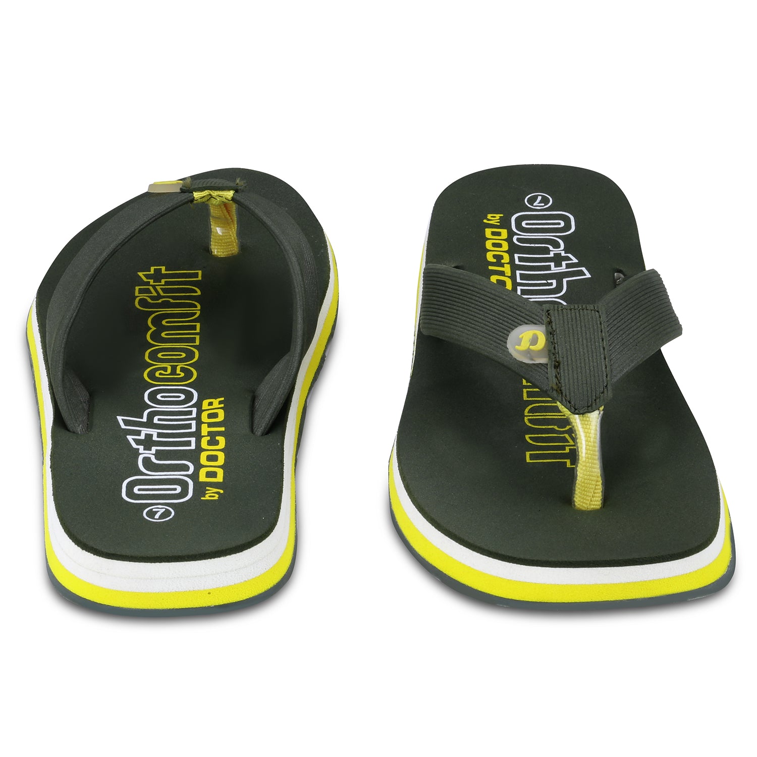 DOCTOR EXTRA SOFT D-36 Men's Orthopedic TPR Slippers with Cushion FootBed for Adult| Stylish & Anti-Skid| Comfortable & Light Weight| Casual Durable Waterproof Everyday Dr. Home Flip Flops Gents Boys