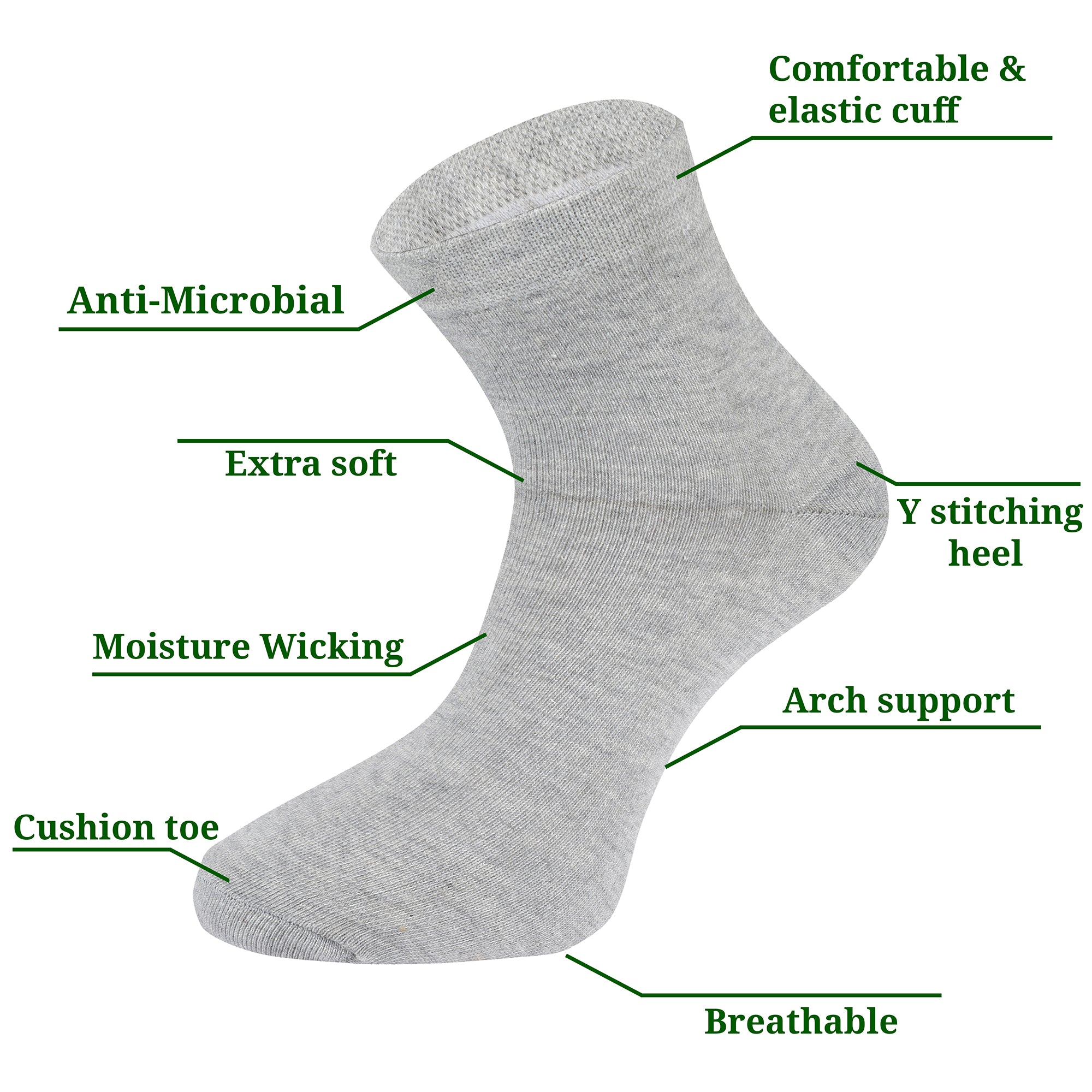 DOCTOR EXTRA SOFT D-302 Men's Premium Cushioned Cotton Ankle Socks| Half Terry,Odour-Free & Breathable| Ideal For Sports,Sneaker,Running,GymTraining,Athletic| Everyday Use Gent's/Boys PACK OF 5 (Free Size)