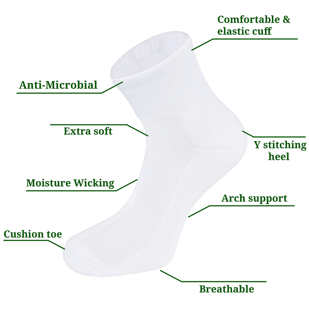 DOCTOR EXTRA SOFT 301 Men's Premium Cushioned Bamboo Ankle Socks| Half Terry, Odour-Free & Breathable| Ideal For Sports, Sneaker, Running, Gym Training, Athletic| Everyday Use Gent's/Boys PACK OF 3 (Free Size)