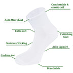 DOCTOR EXTRA SOFT 301 Men's Premium Cushioned Bamboo Ankle Socks| Half Terry, Odour-Free & Breathable| Ideal For Sports, Sneaker, Running, Gym Training, Athletic| Everyday Use Gent's/Boys PACK OF 3 (Free Size)