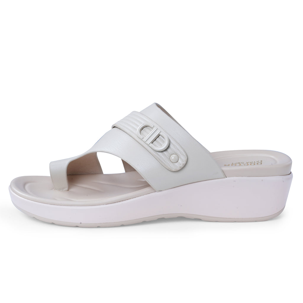 DOCTOR EXTRA SOFT Women's Flip Flops | Anti-Skid, Waterproof, Lightweight | D-655