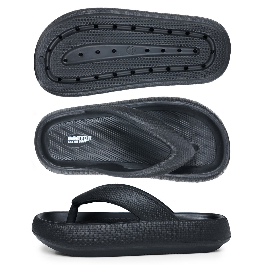 DOCTOR EXTRA SOFT Women's Flip Flops | Anti-Skid, Waterproof, Lightweight | D-541