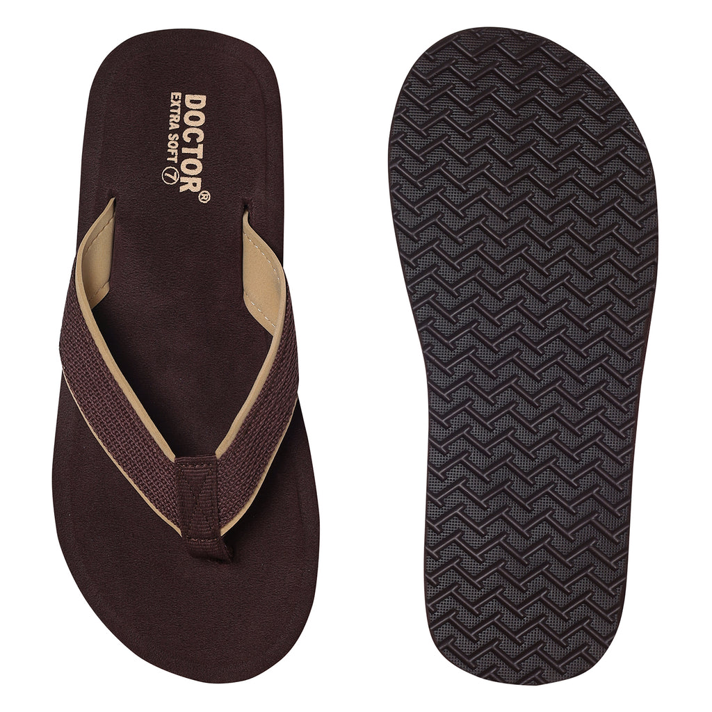 DOCTOR EXTRA SOFT D-34 Doctor Slippers for Men's Orthopedic Diabetic Non-Slip Lightweight Durable Cushion Comfortable Flat Mcr Casual Stylish Dr Chappals and House Flip flops For Gent's and Boys