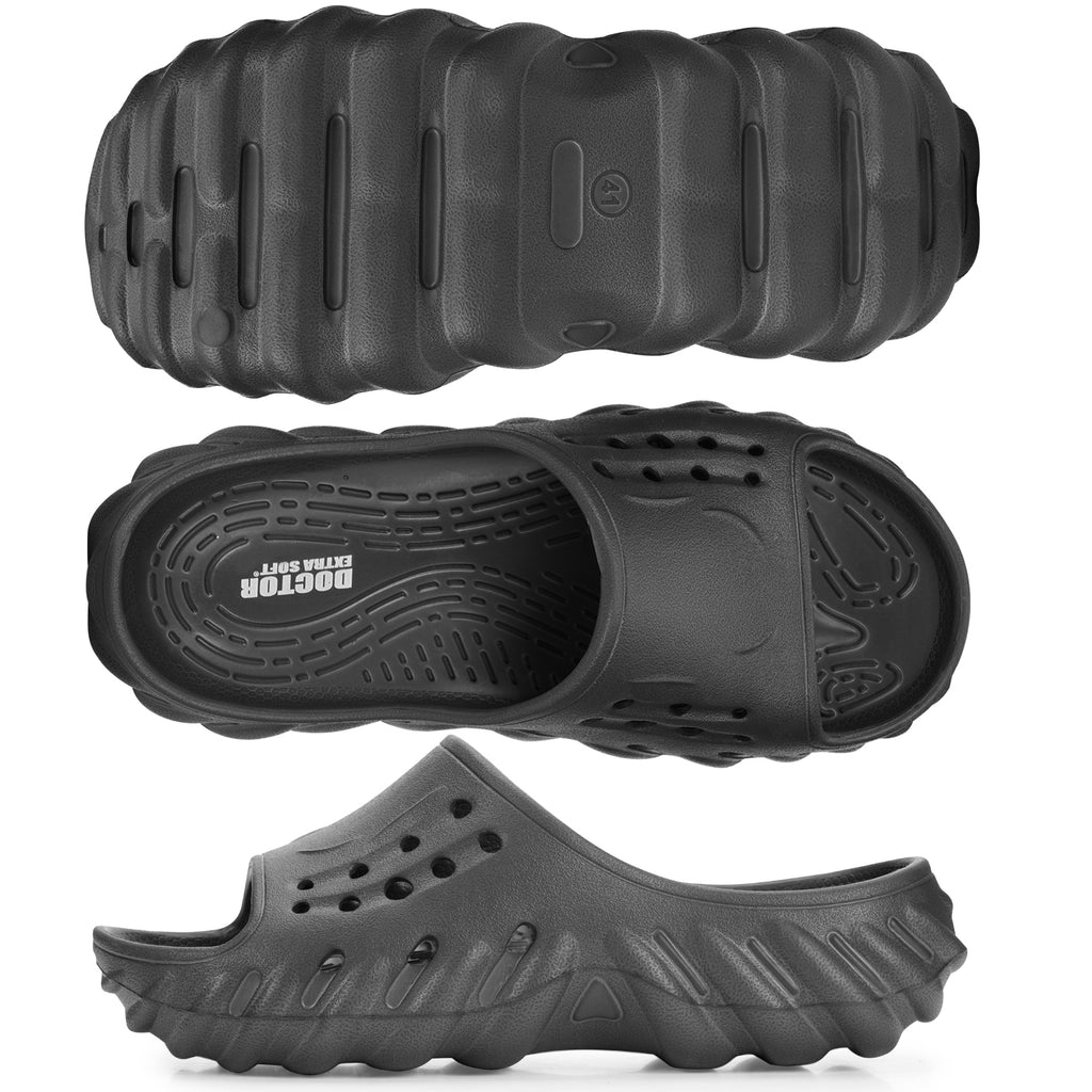 DOCTOR EXTRA SOFT Men's Flip Flops | Acupressure, Anti-Skid, Waterproof | D-500