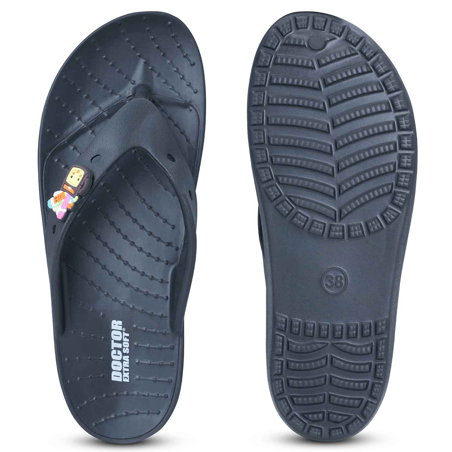 DOCTOR EXTRA SOFT Women’s Orthopedic Flip Flops | Ultra Soft Cushion Footbed | Lightweight Anti-Skid Slippers | Comfortable Daily Wear Chappal for Ladies & Girls| Stylish Hot Pink Thong Sandals D-558