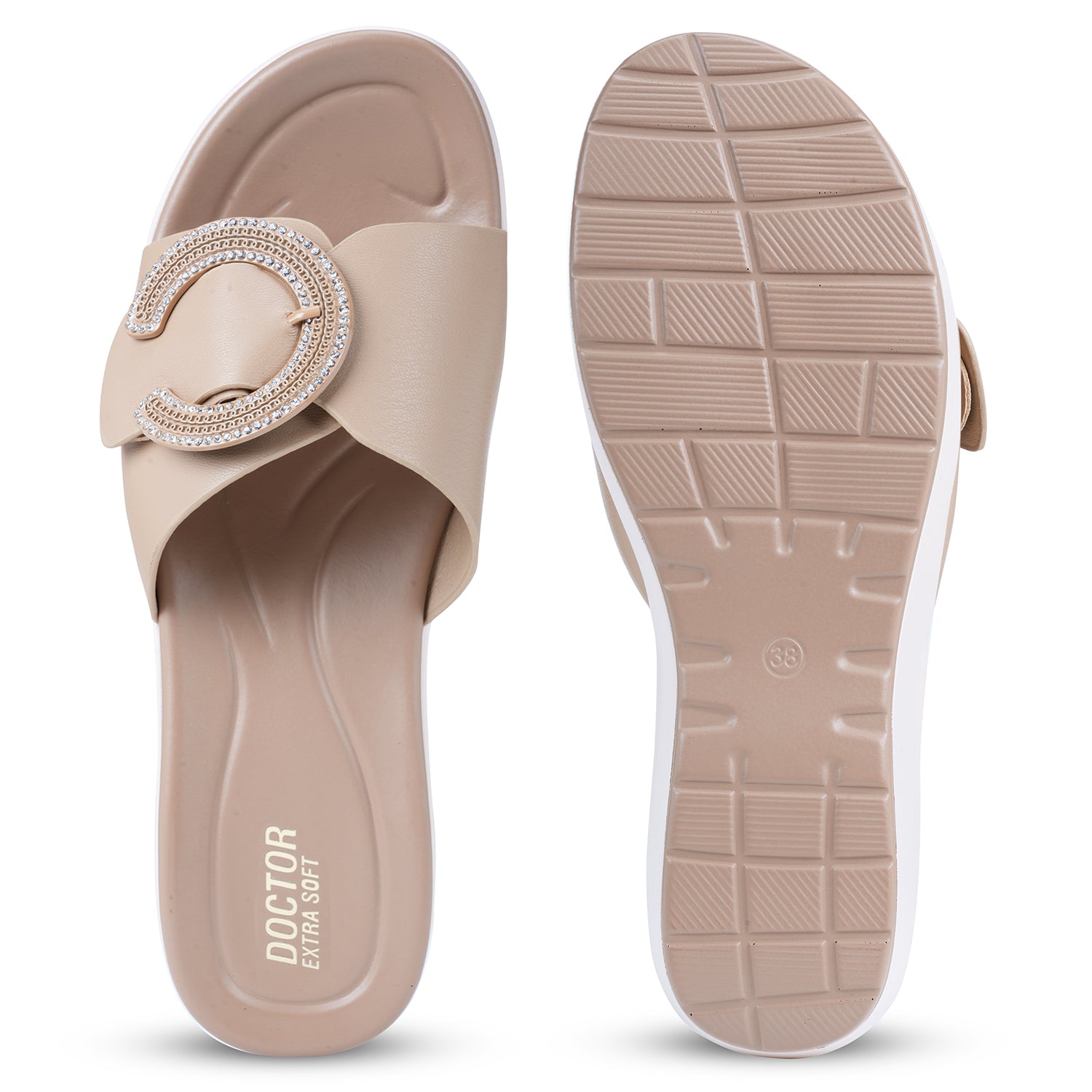 DOCTOR EXTRA SOFT Women's Flip Flops | Anti-Skid, Waterproof, Lightweight | D-657