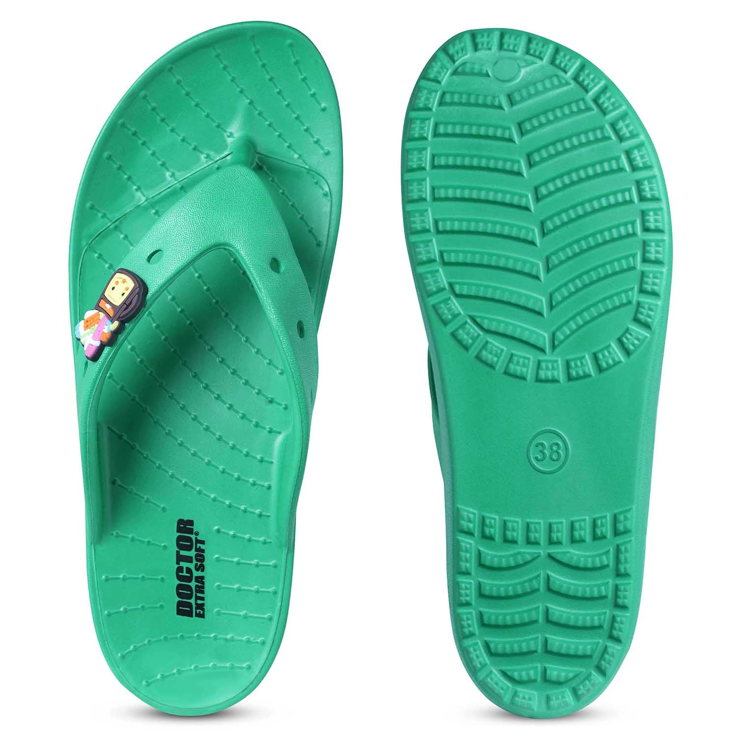 DOCTOR EXTRA SOFT Women’s Orthopedic Flip Flops | Ultra Soft Cushion Footbed | Lightweight Anti-Skid Slippers | Comfortable Daily Wear Chappal for Ladies & Girls| Stylish Hot Pink Thong Sandals D-558