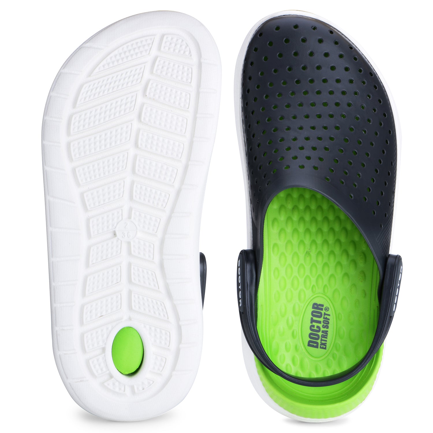 DOCTOR EXTRA SOFT D-530 Men's Classic Ultra Soft Clogs/Sandals with Adjustable Back Strap for Adult| Comfortable & Lightweight| Stylish & Anti-Skid|Indoor & Outdoor Waterproof Casual Mules Gents/Boys