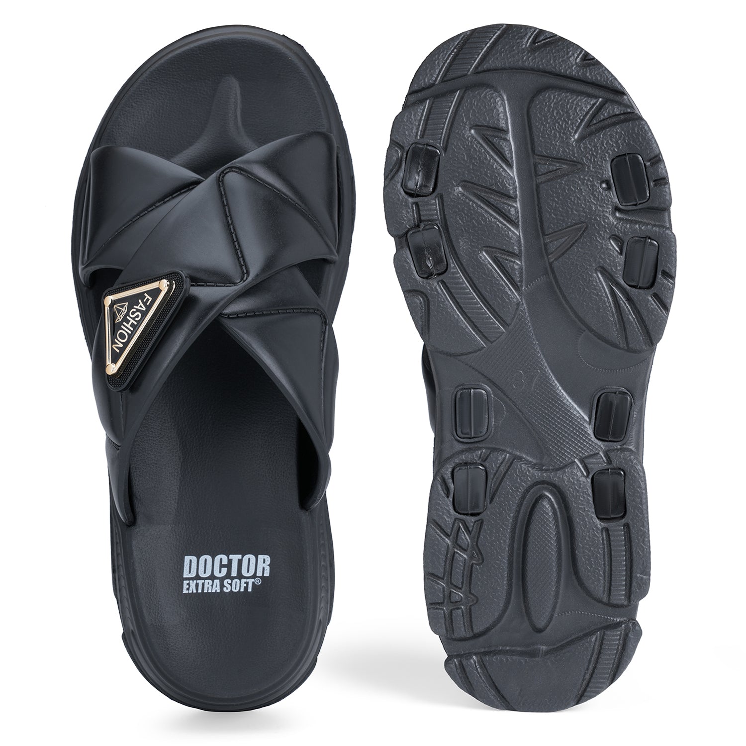DOCTOR EXTRA SOFT Women's Flip Flops | Anti-Skid, Waterproof, Lightweight | D-521