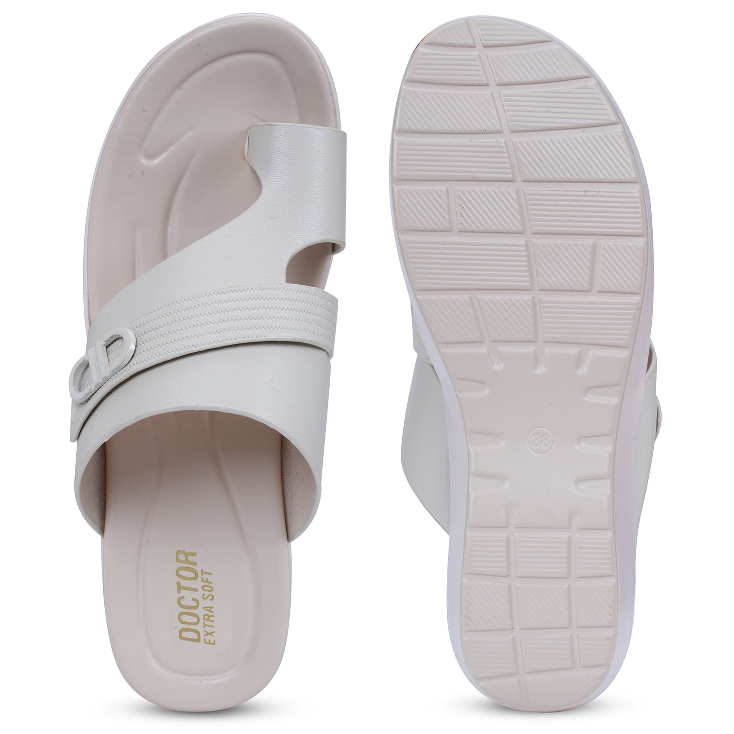 DOCTOR EXTRA SOFT Women's Flip Flops | Anti-Skid, Waterproof, Lightweight | D-655
