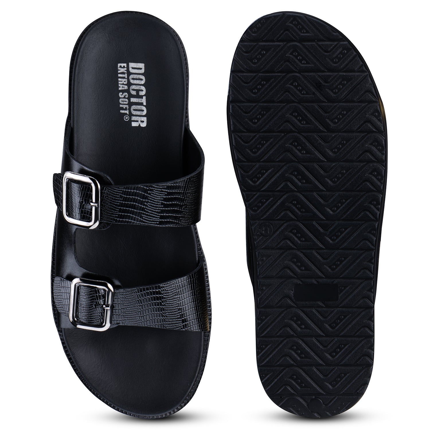 DOCTOR EXTRA SOFT Men's Flip Flops | Memory Foam, Lightweight, Cushioned | F-7