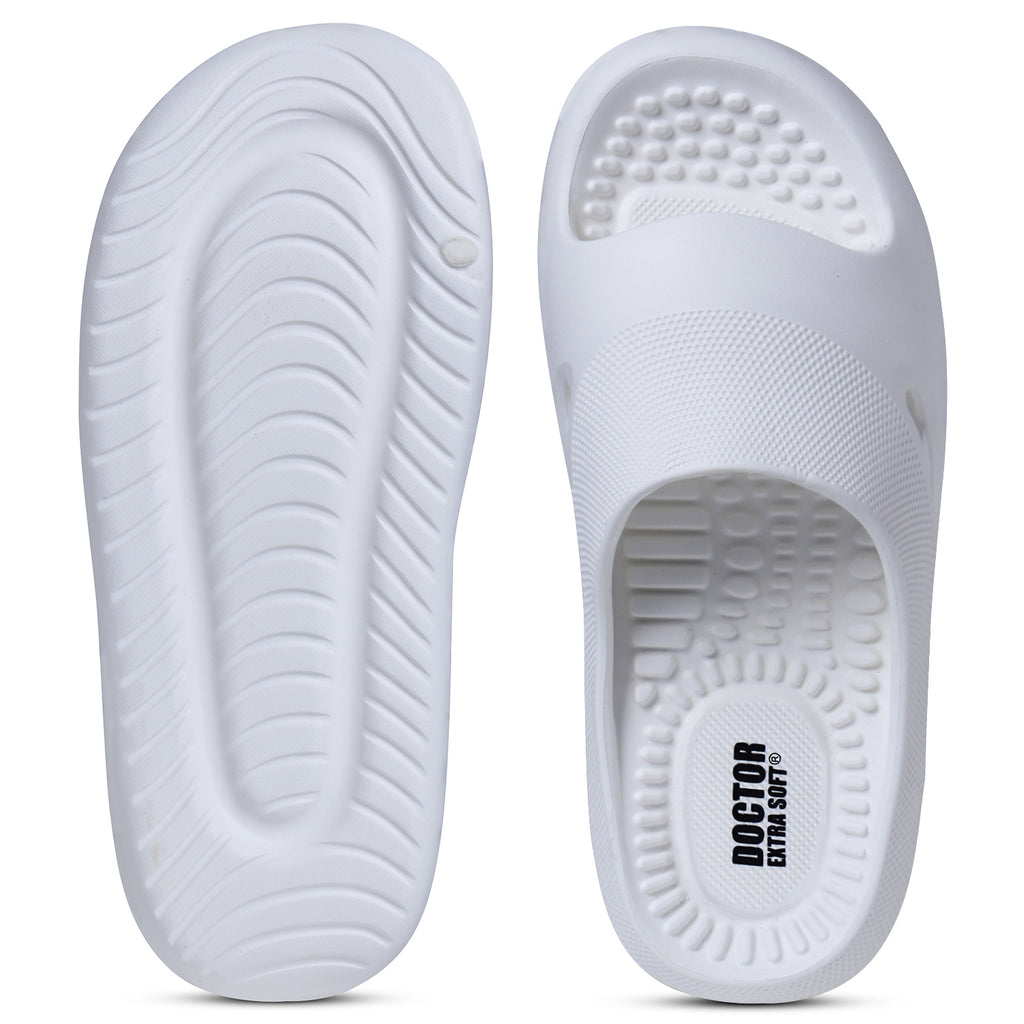 DOCTOR EXTRA SOFT D-534 Men's Orthopedic Acupressure Sliders/Slippers with Cushion FootBed for Adult| Comfortable & Light Weight | Stylish & Anti-Skid| Waterproof & Everyday Flip Flops for Gents/Boys