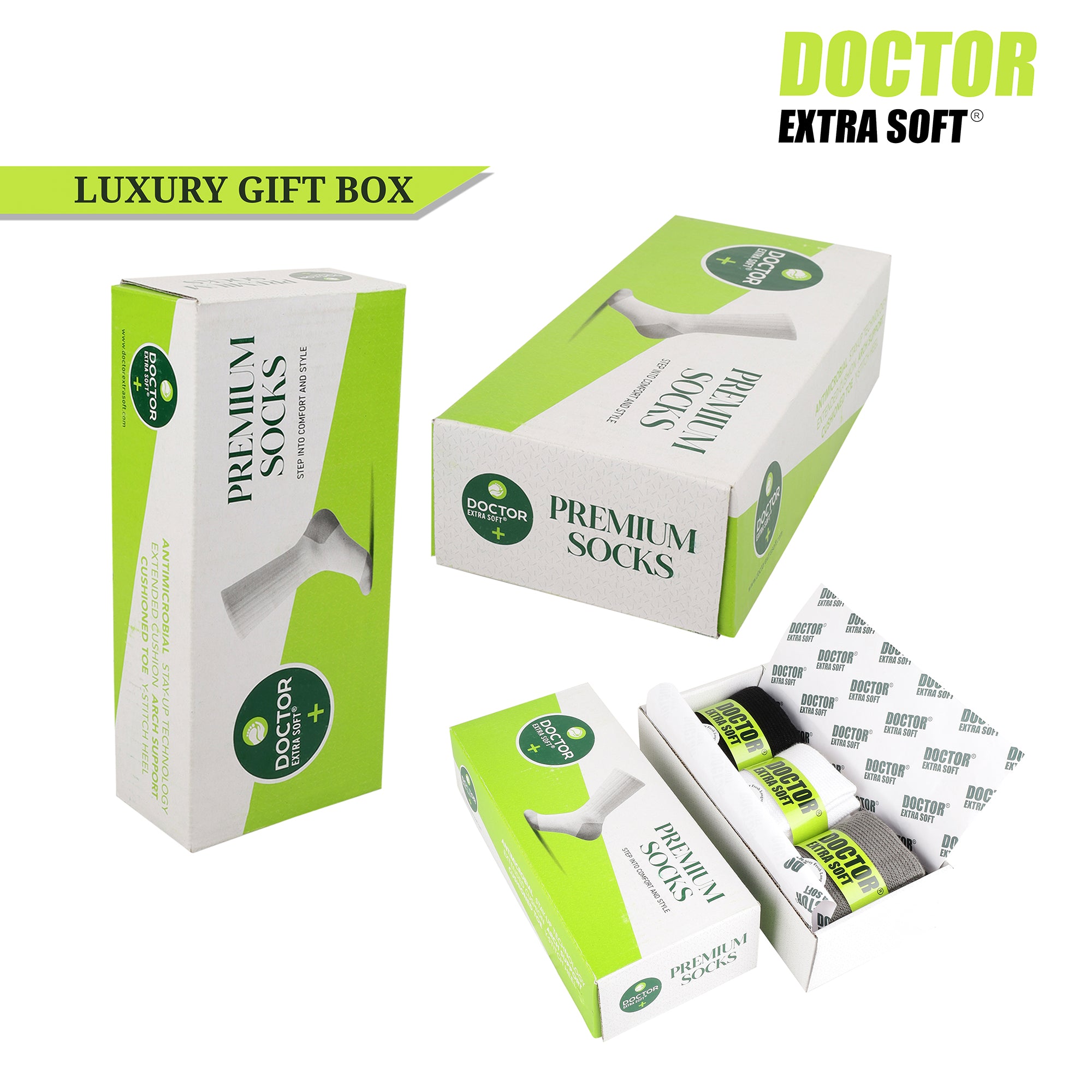 DOCTOR EXTRA SOFT 301 Men's Premium Cushioned Bamboo Ankle Socks| Half Terry, Odour-Free & Breathable| Ideal For Sports, Sneaker, Running, Gym Training, Athletic| Everyday Use Gent's/Boys PACK OF 3 (Free Size)