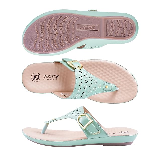 DOCTOR EXTRA SOFT Women's Slippers | Memory Foam, Orthopedic, Lightweight | D-627