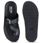 DOCTOR EXTRA SOFT F-1 Men's Leather Thong Sandals — Genuine Leather & Anti-Skid