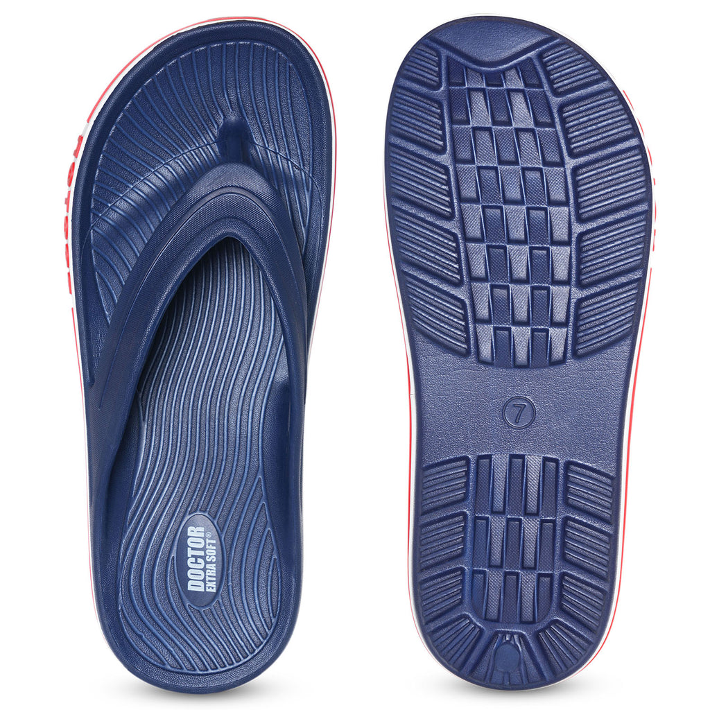 DOCTOR EXTRA SOFT Men's Flip Flops | Acupressure, Anti-Skid, Waterproof | D-553
