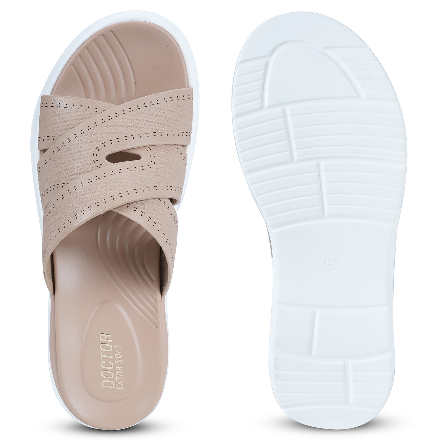 DOCTOR EXTRA SOFT Women's Flip Flops | Anti-Skid, Waterproof, Lightweight | D-654