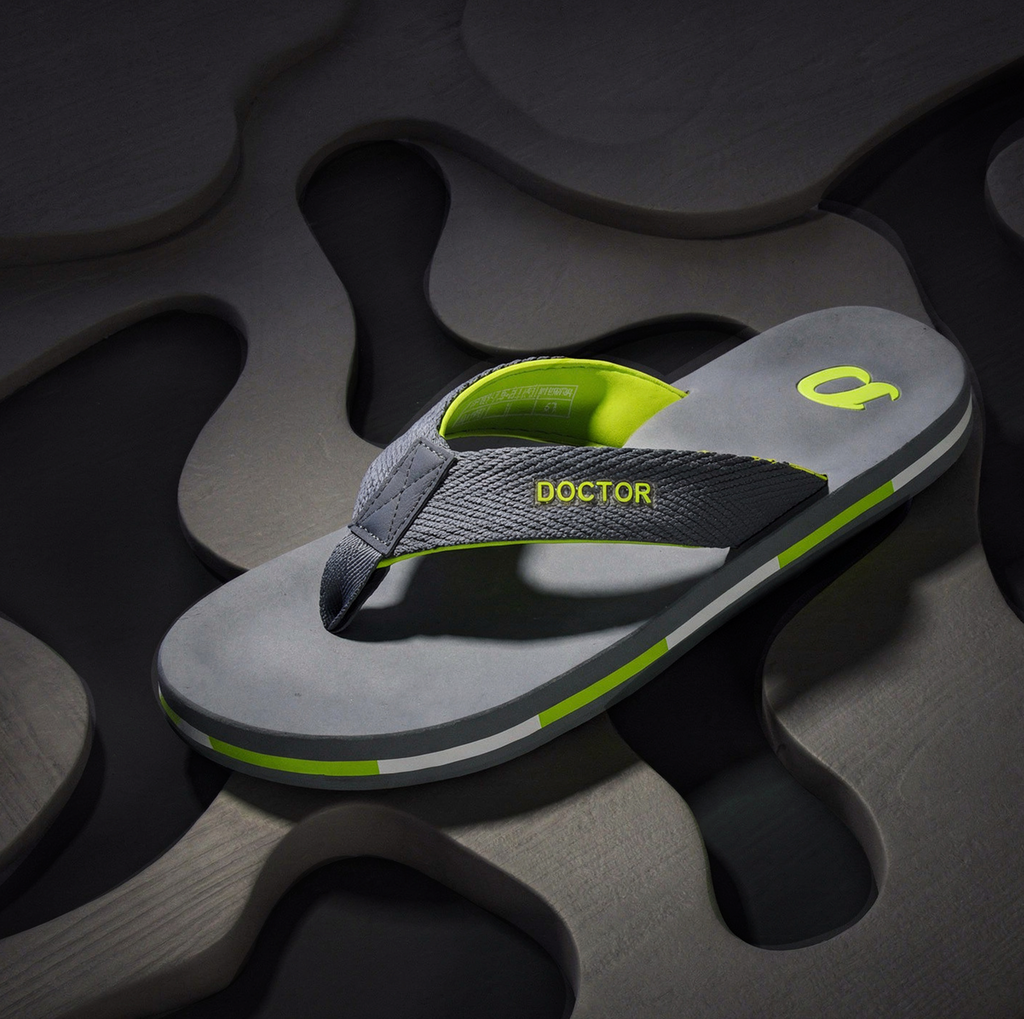DOCTOR EXTRA SOFT D-35 Men's Flip Flops — Cushion Footbed & Orthopedic
