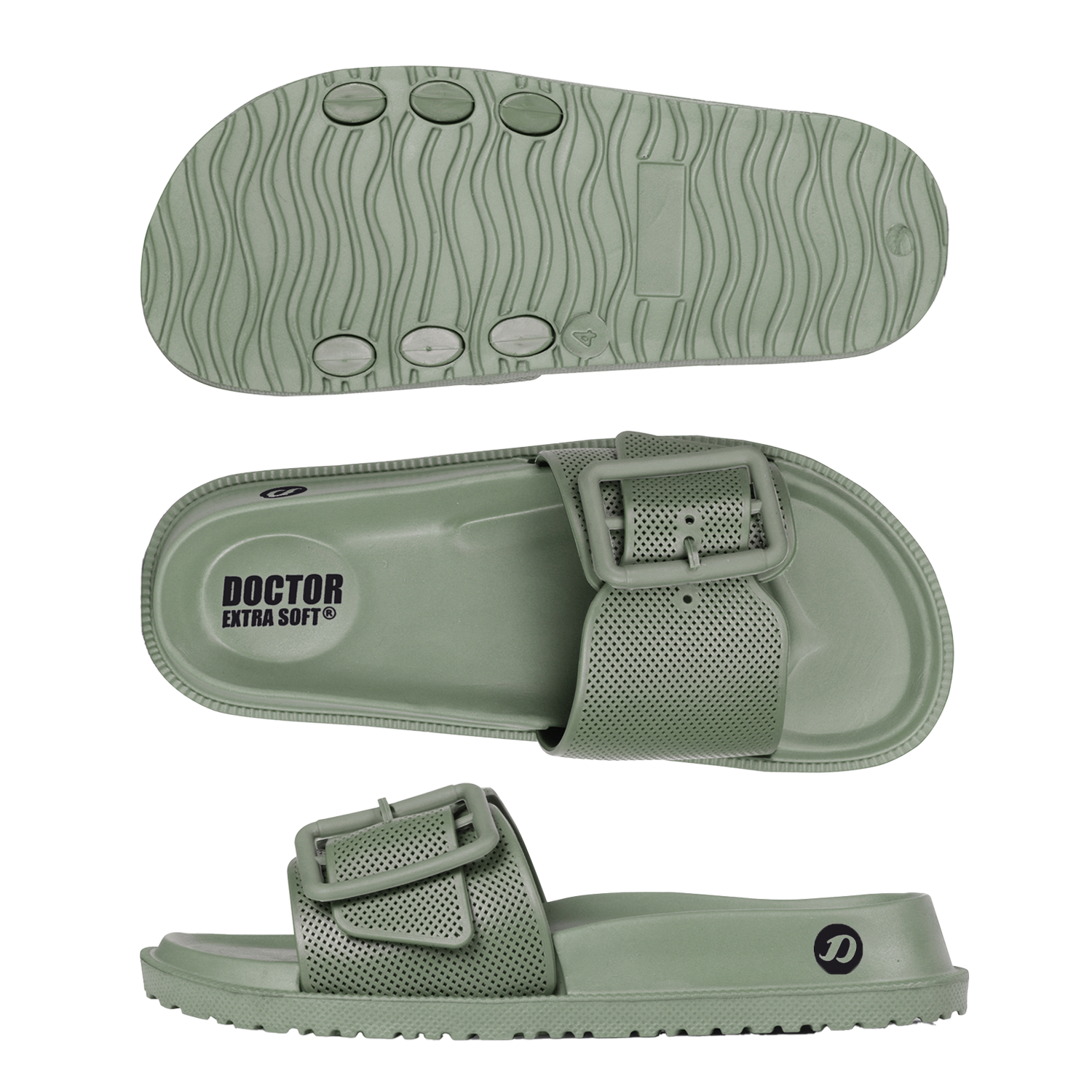 DOCTOR EXTRA SOFT D-526 Women's Slider Slippers — Cushioned & Anti-Skid