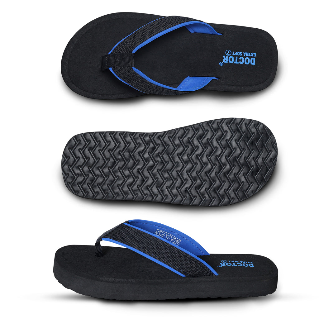 DOCTOR EXTRA SOFT D-34 Men's Flip Flops — Cushioned & Orthopedic