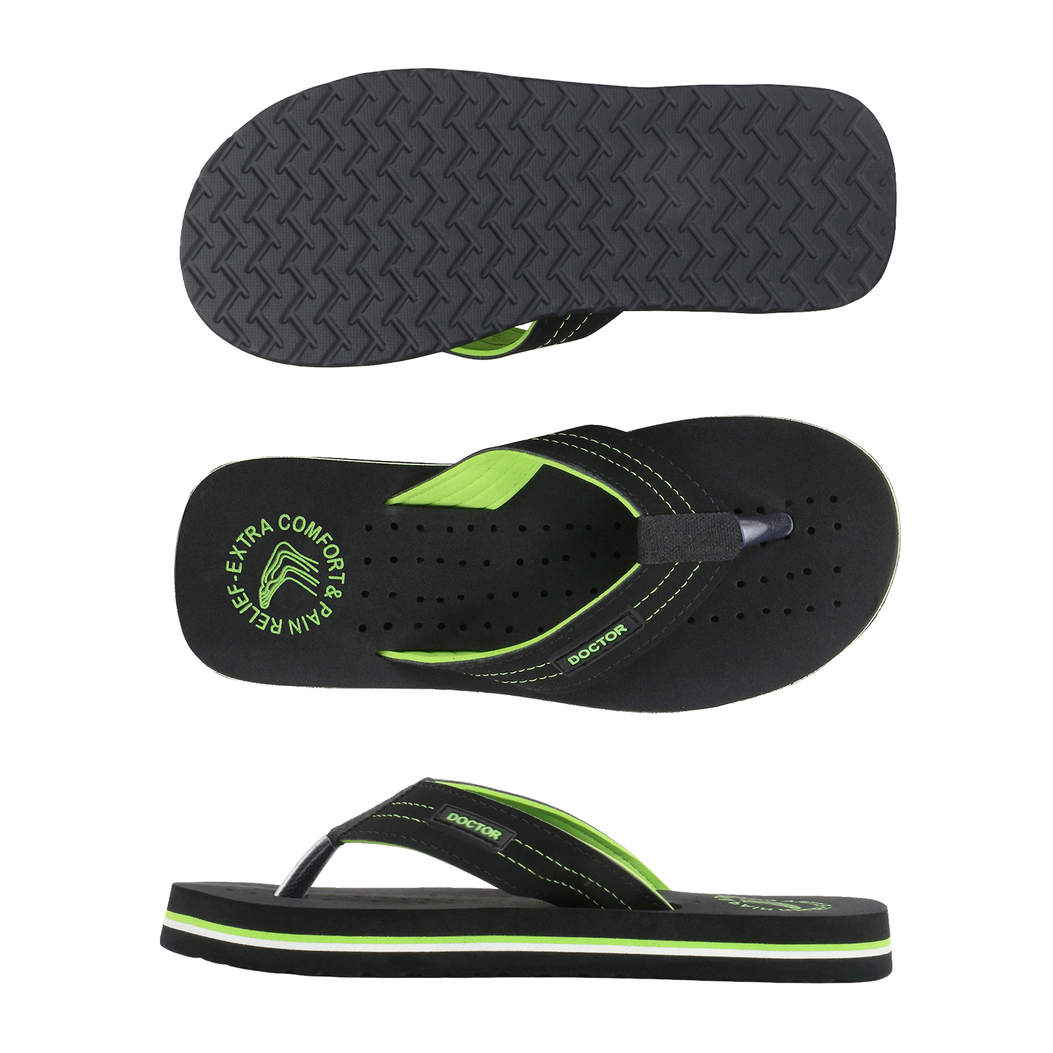 DOCTOR EXTRA SOFT D-28 Men's Flip Flops — Orthopedic
