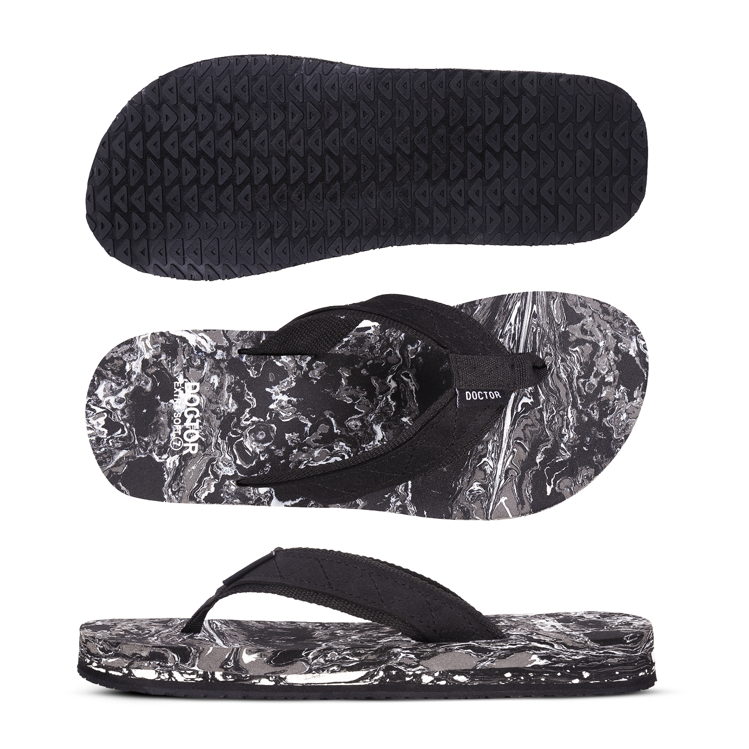DOCTOR EXTRA SOFT D-29 Men's Slider Slippers — Anti-Skid