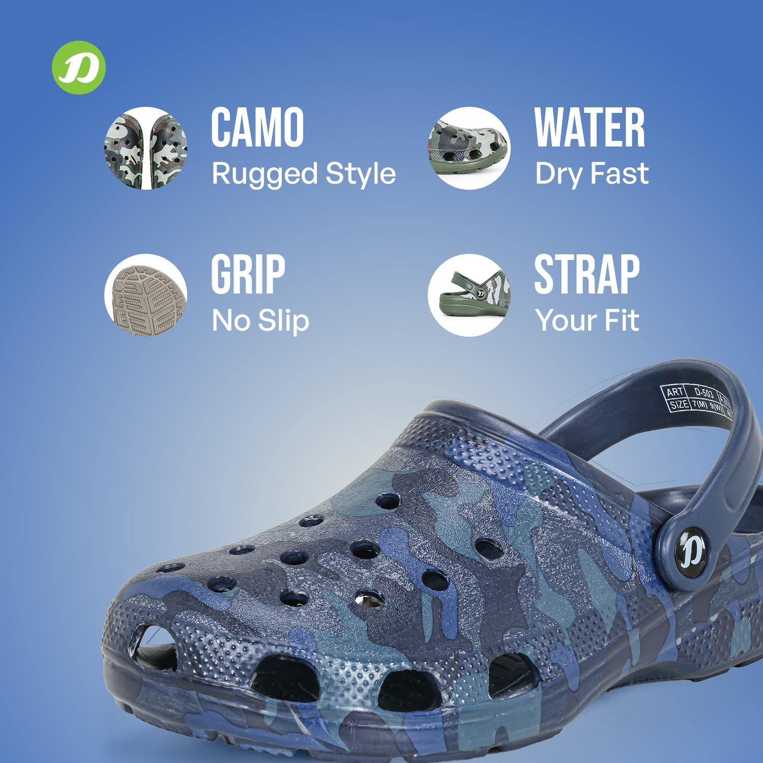 DOCTOR EXTRA SOFT D-503 Men's Clogs — Anti-Skid