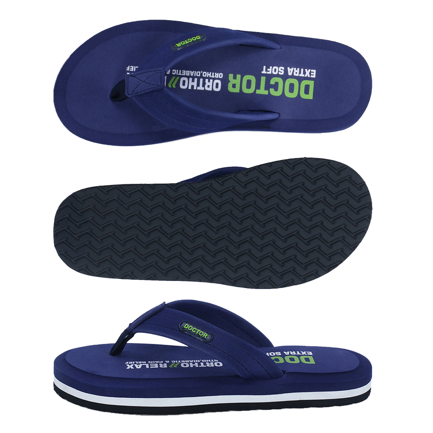 DOCTOR EXTRA SOFT D-32 Men's Slider Slippers — Memory Foam & Lightweight