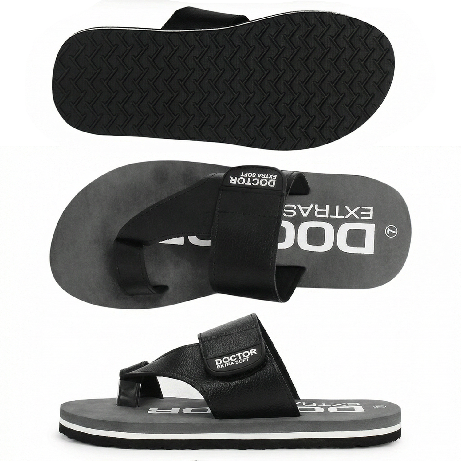 DOCTOR EXTRA SOFT D-26 Men's Flip Flops — Orthopedic