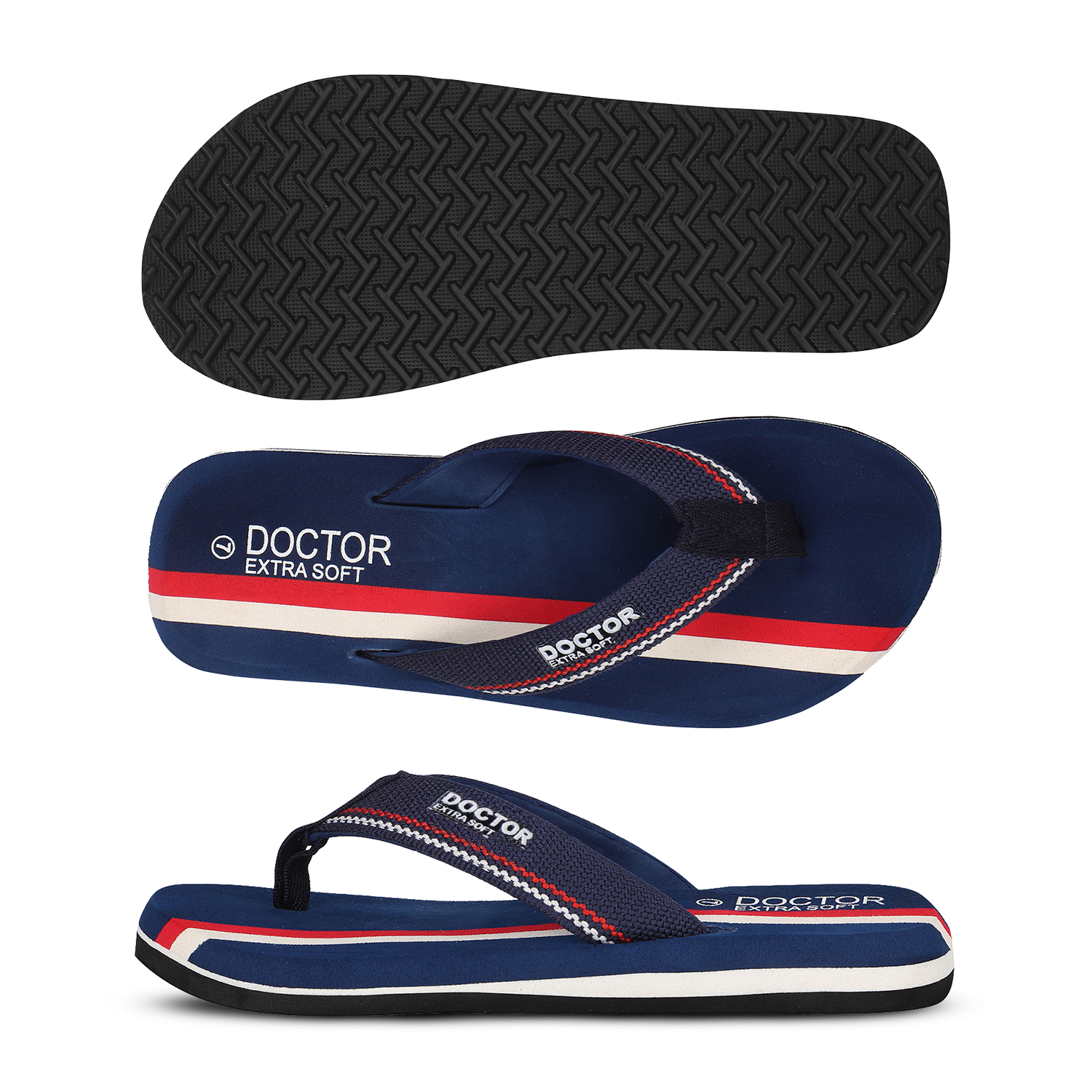 DOCTOR EXTRA SOFT D-33 Men's Flip Flops — Orthopedic