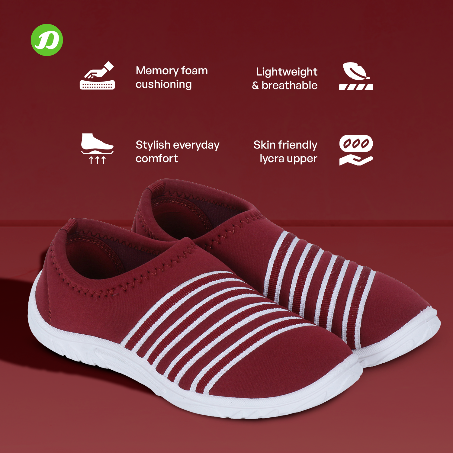 DOCTOR EXTRA SOFT D-1002 Women's Running Shoes — Memory Foam & Lightweight
