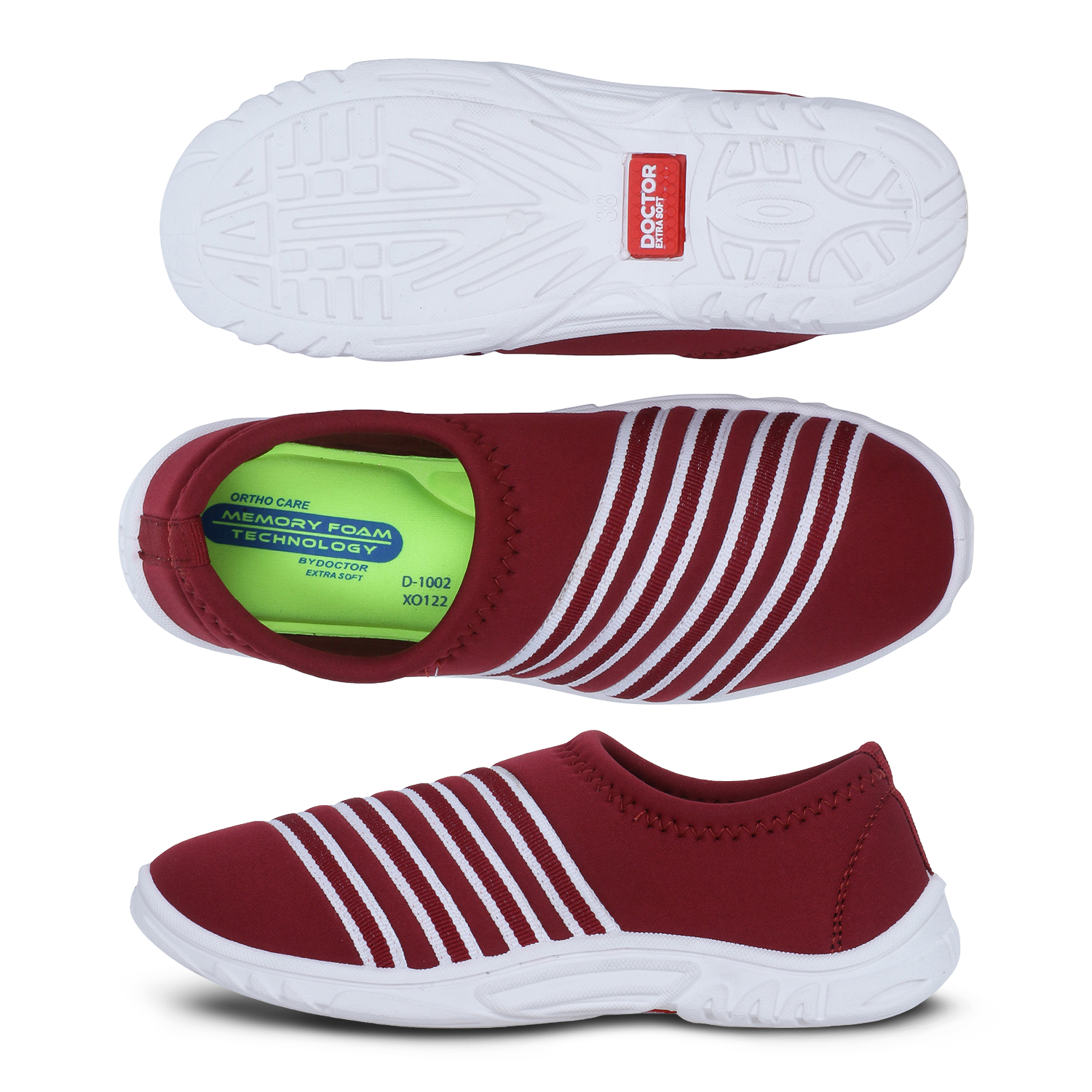 DOCTOR EXTRA SOFT D-1002 Women's Running Shoes — Memory Foam & Lightweight