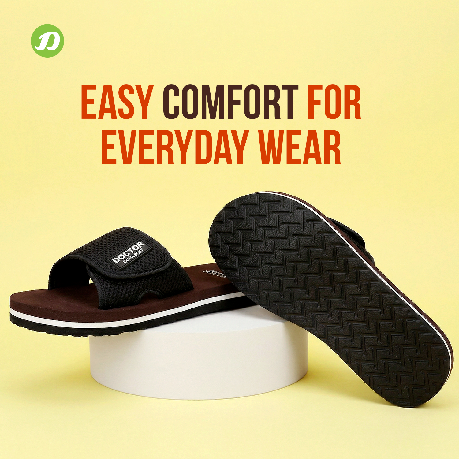 DOCTOR EXTRA SOFT D-25 Men's Slider Slippers