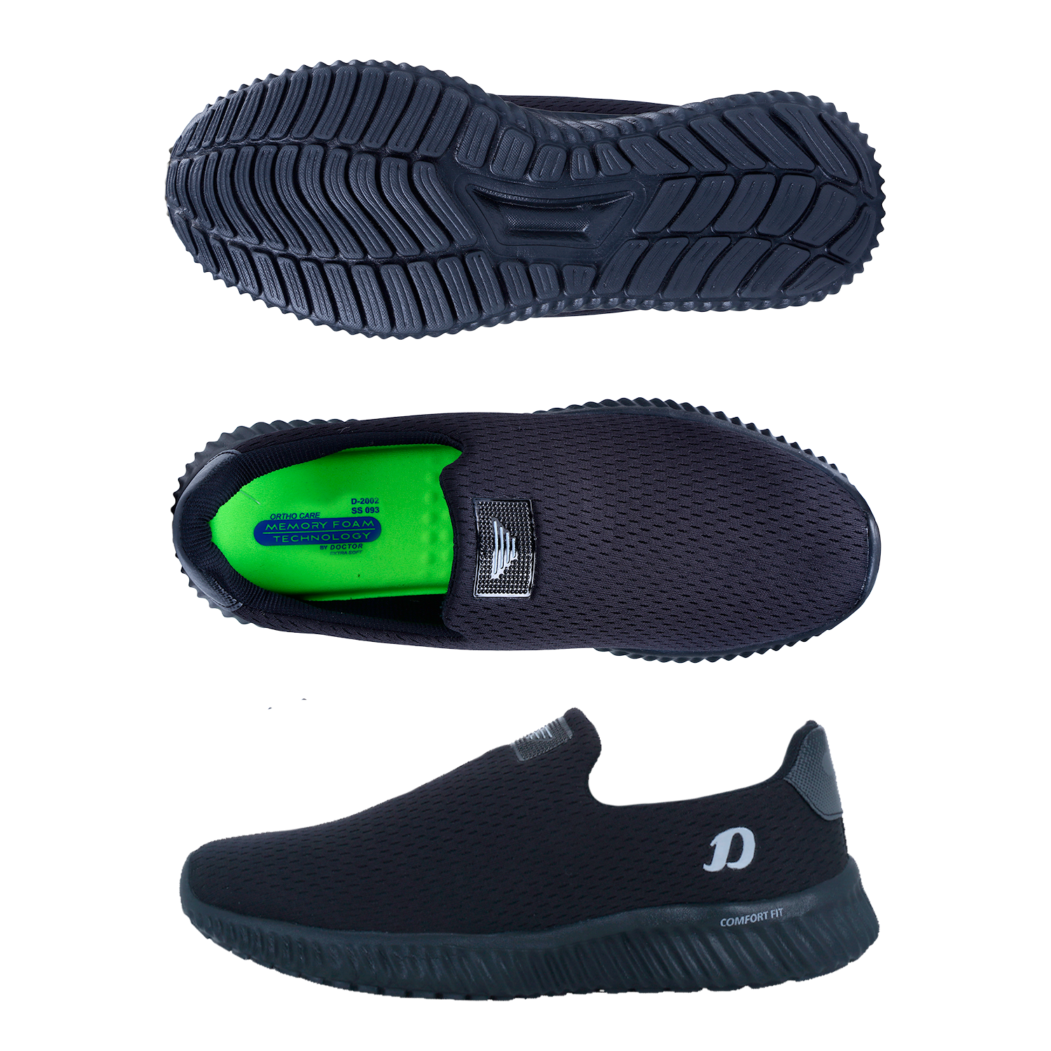 DOCTOR EXTRA SOFT D-2002 Men's Sports Sneakers — Memory Foam & Lightweight