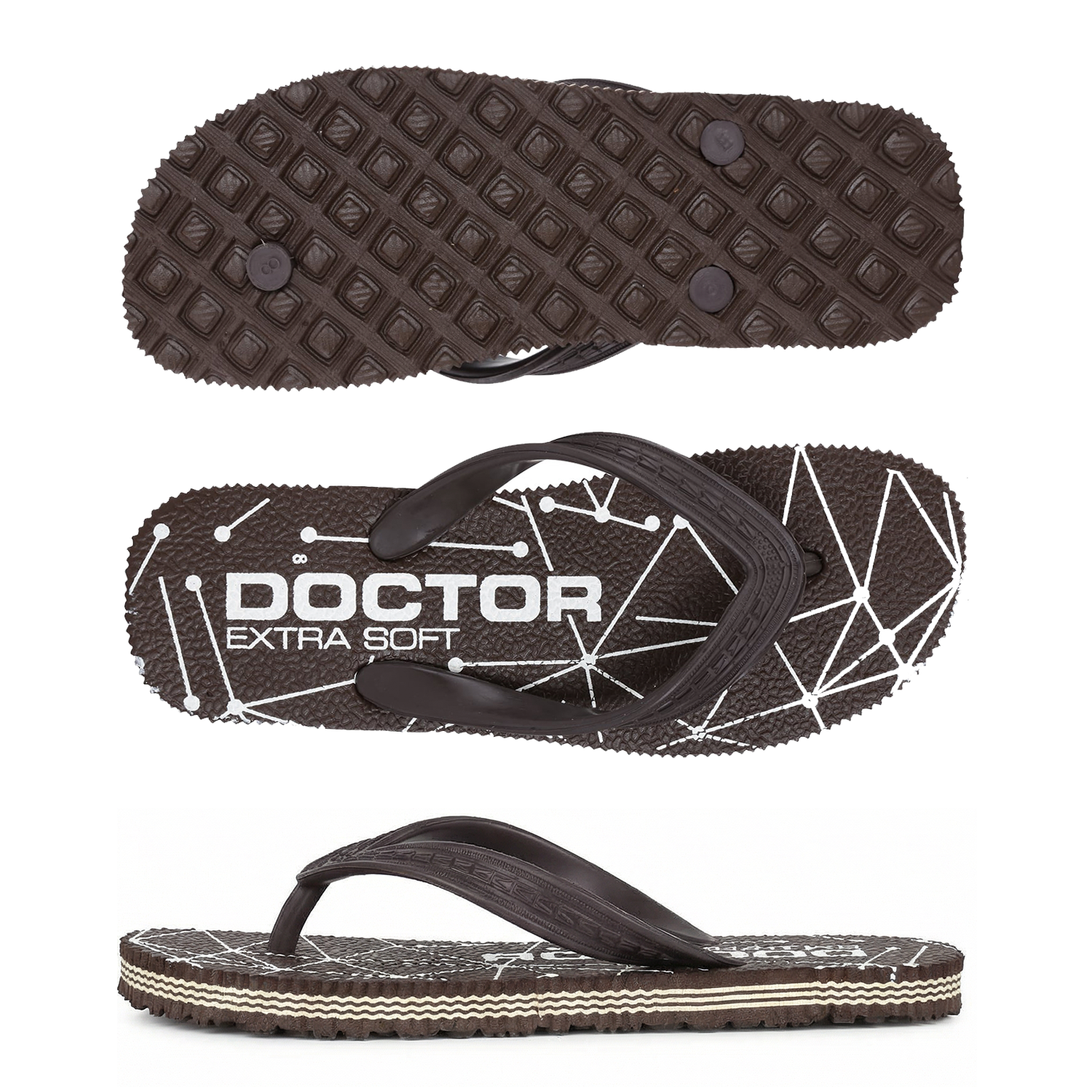 DOCTOR EXTRA SOFT D-01 Men's Flip Flops — Orthopedic