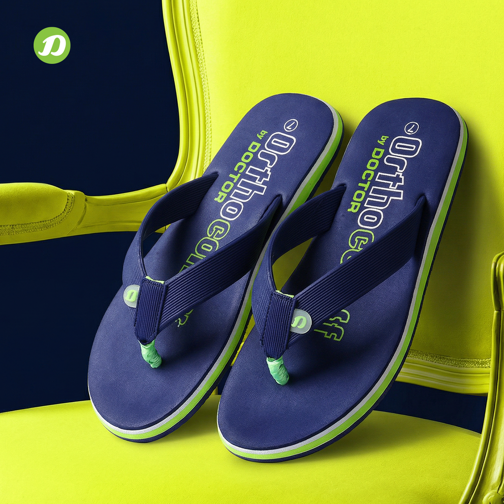 DOCTOR EXTRA SOFT D-36 Men's Flip Flops — Cushion Footbed & Orthopedic