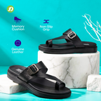 DOCTOR EXTRA SOFT Men's Flip Flops | Memory Foam, Lightweight, Cushioned | F-1