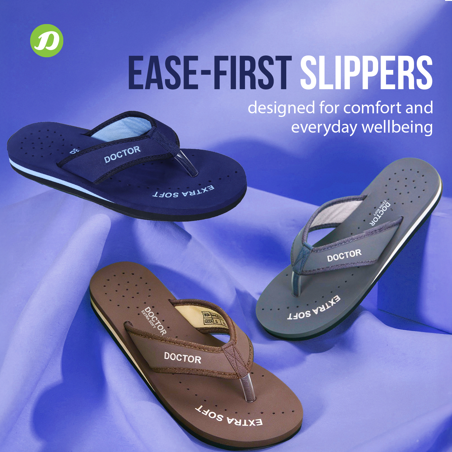 DOCTOR EXTRA SOFT D-22 Women's Flip Flops — Orthopedic