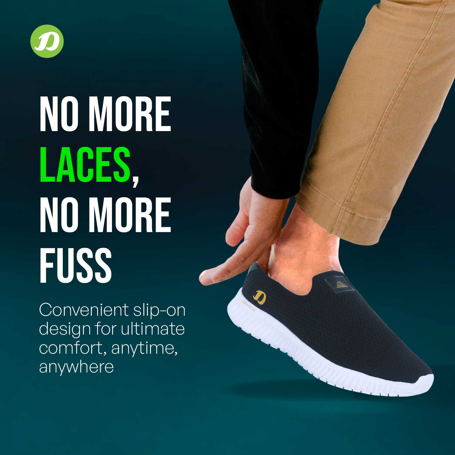 DOCTOR EXTRA SOFT D-2002 Men's Sports Sneakers — Memory Foam & Lightweight