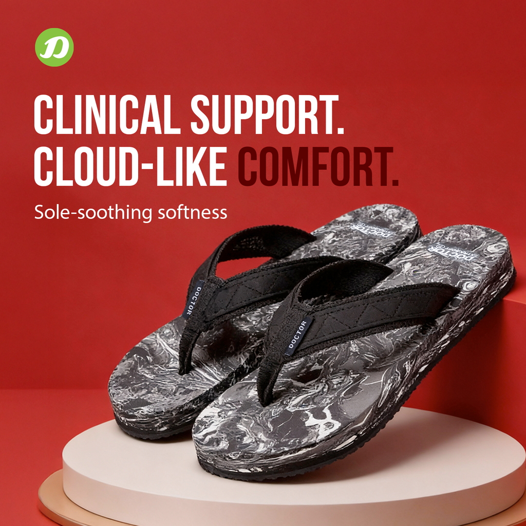 DOCTOR EXTRA SOFT D-29 Men's Slider Slippers — Anti-Skid