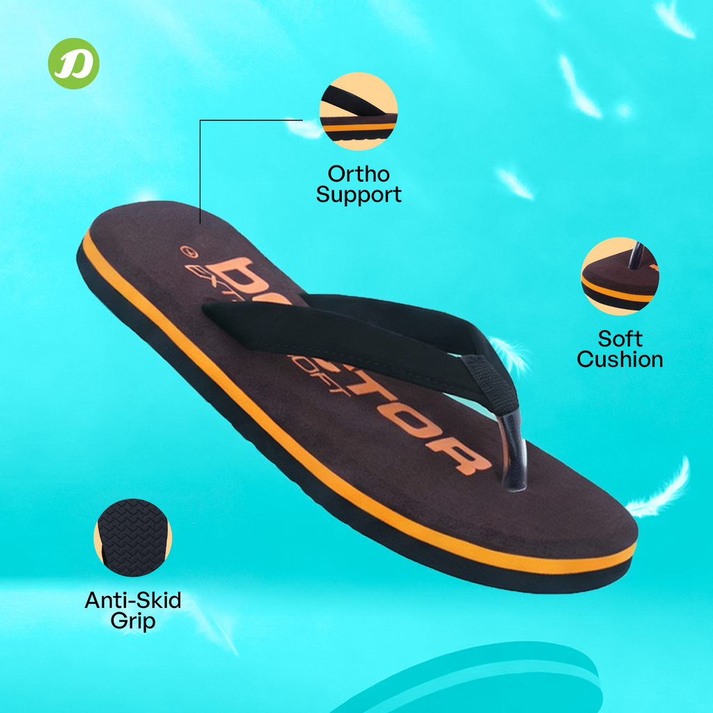 DOCTOR EXTRA SOFT D-27 Men's Slippers — Orthopedic