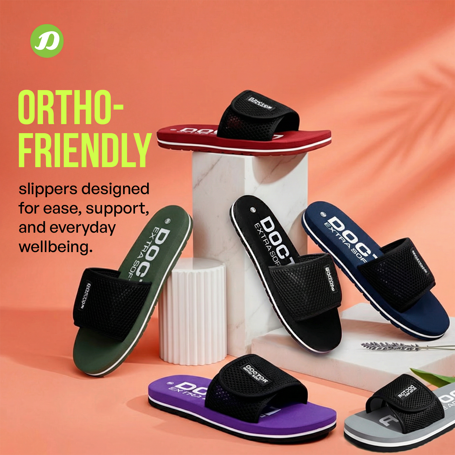 DOCTOR EXTRA SOFT D-17 Women's Flip Flops