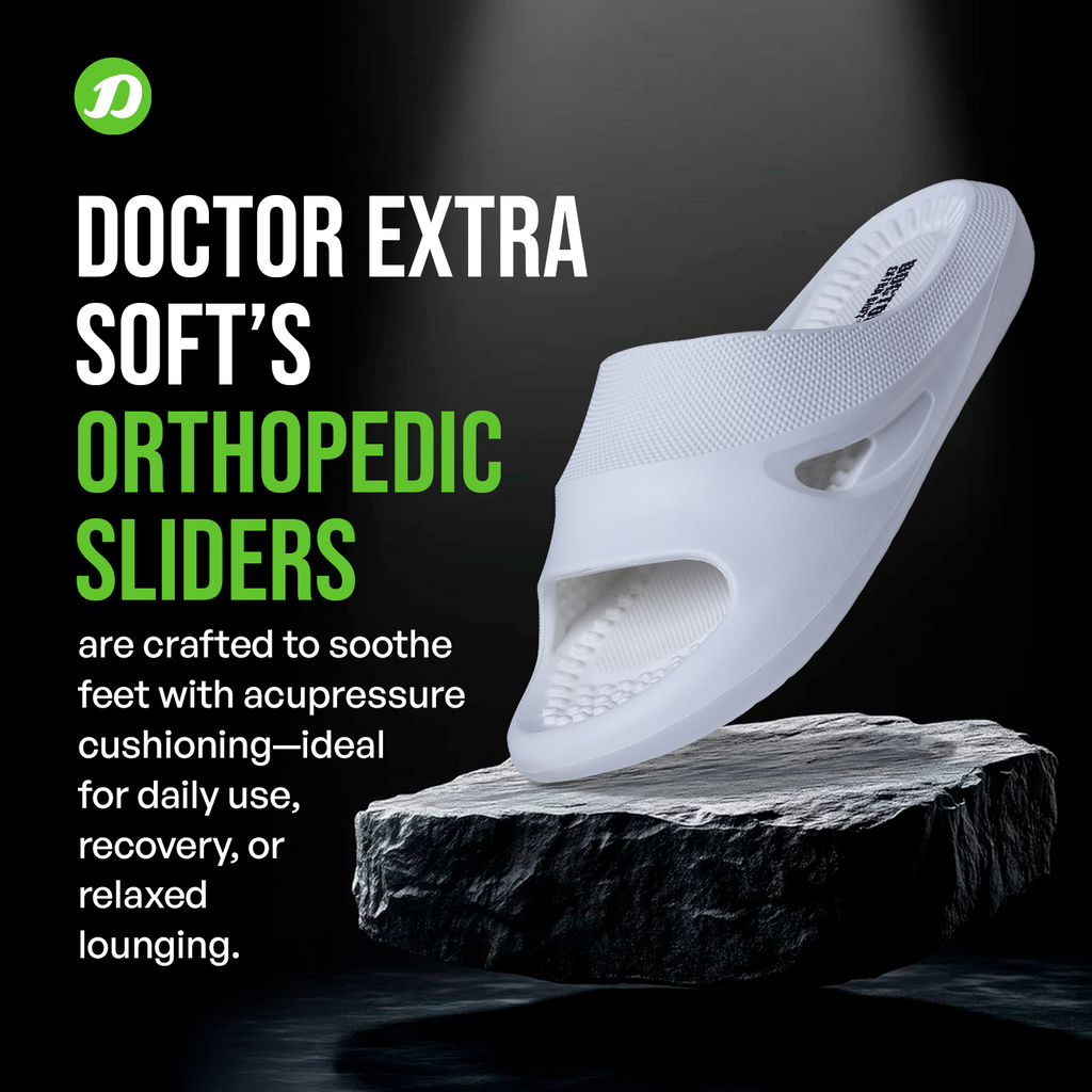 DOCTOR EXTRA SOFT D-534 Men's Slider Slippers — Acupressure & Orthopedic
