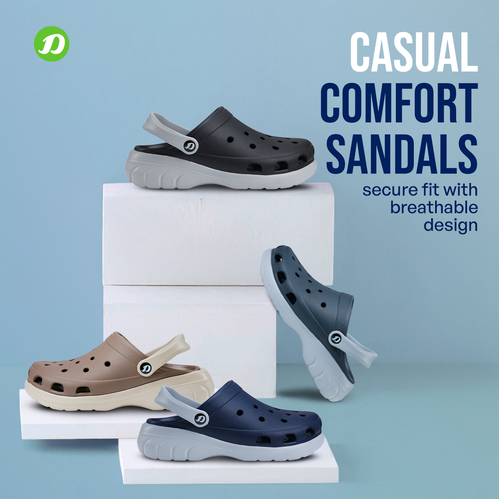DOCTOR EXTRA SOFT Men's Sandals | Anti-Skid, Waterproof, Lightweight | D-551