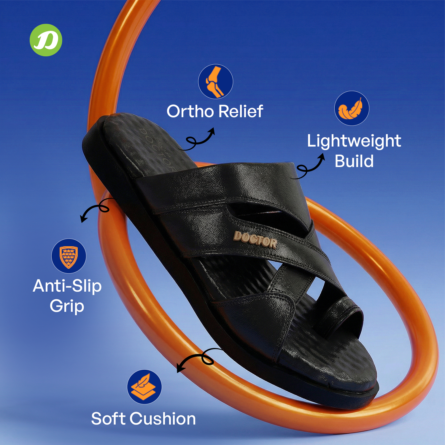 DOCTOR EXTRA SOFT L-11 Men's Sandals — Orthopedic