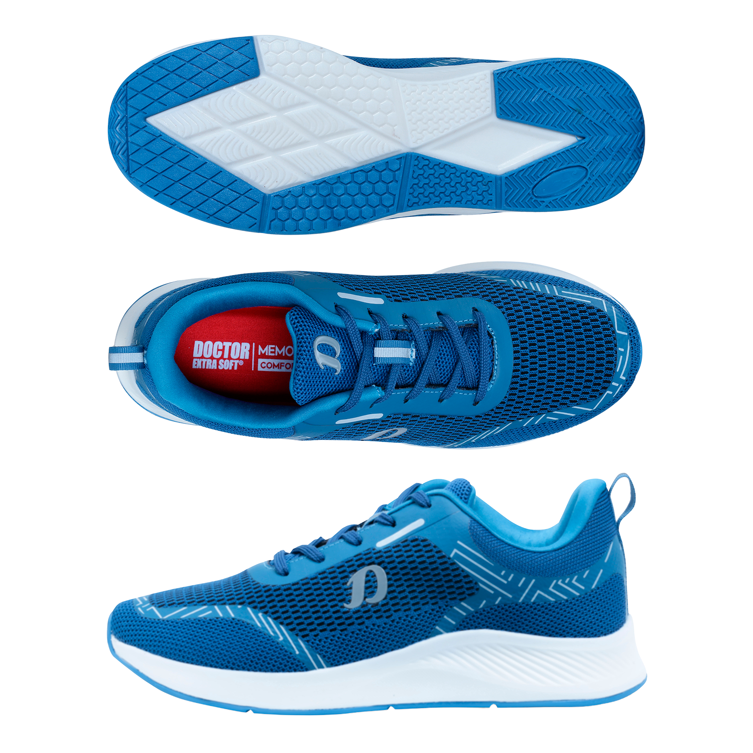 DOCTOR EXTRA SOFT D-2010 Men's Running Shoes — Memory Foam & Lightweight