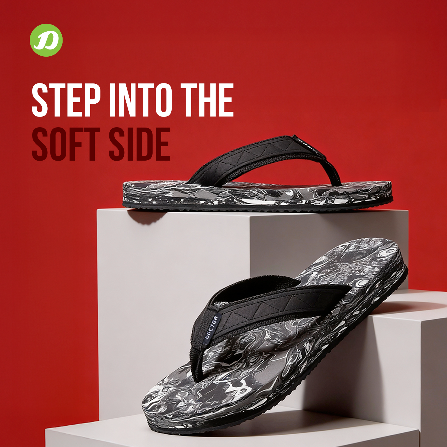 DOCTOR EXTRA SOFT D-29 Men's Slider Slippers — Anti-Skid
